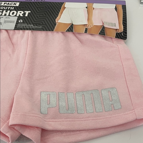 PUMA Short Youth 2 Pack All-Day Comfort Gray/Pink Size XS -5/6 /Z4 - Picture 8 of 8